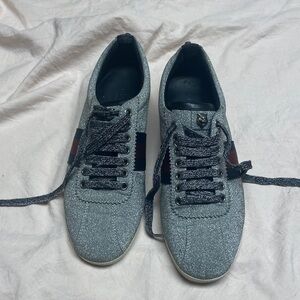 Gucci women Sparkling Gray Sneakers